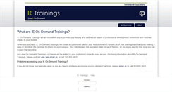 Desktop Screenshot of ietrainings.org