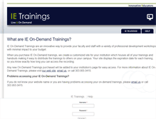 Tablet Screenshot of ietrainings.org